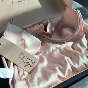 Oh Polly ‘Mauve’ Satin Dress (Size 0)